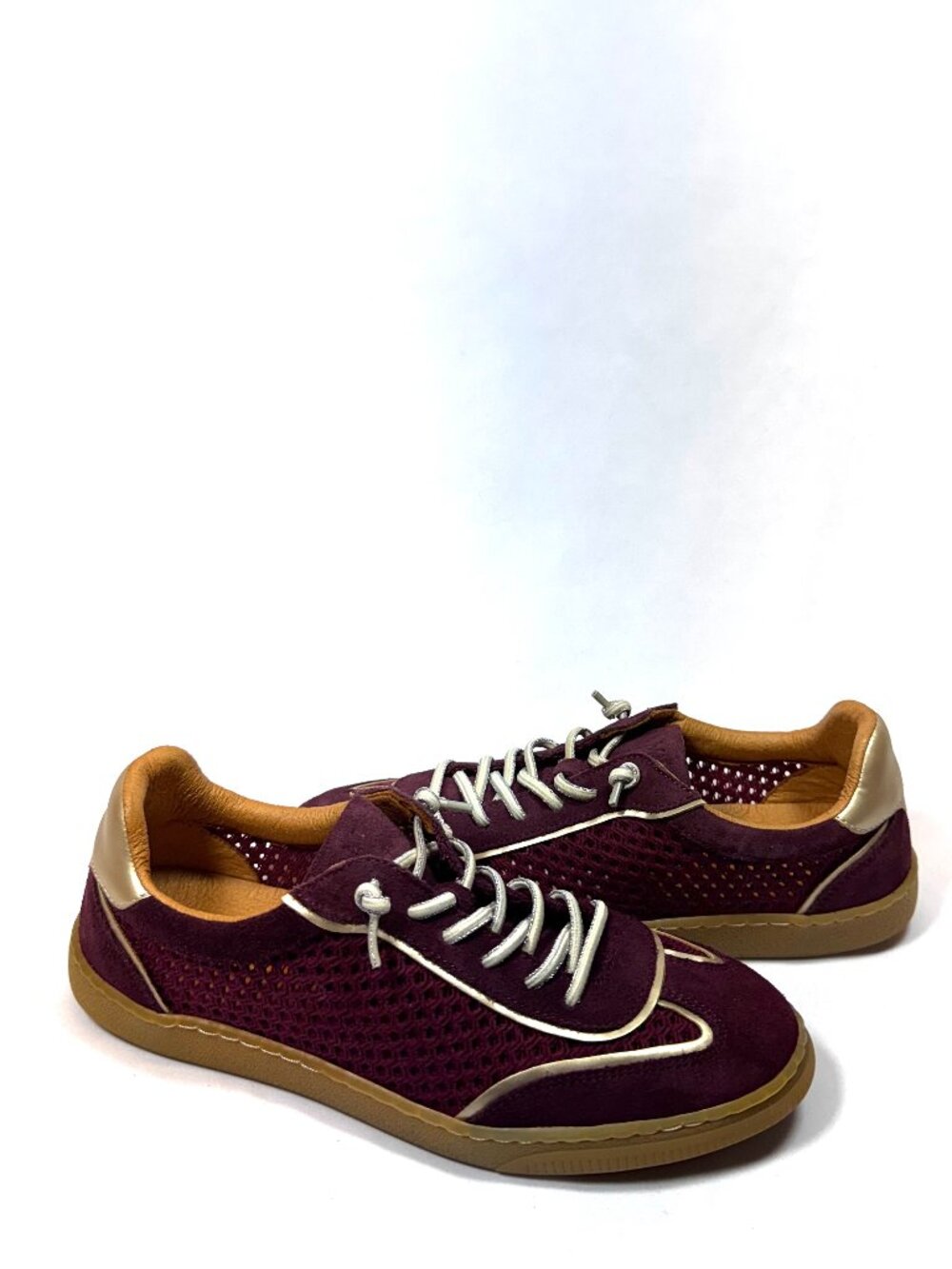 MIZ MOOZ SUEDE LACE UP CASUAL SNEAKERS WINE 37EU / 7US #S-40